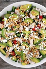 Spinach Salad With Chicken Avocado And Goat Cheese Recipe Delicious Salads 10 Healthy Foods Top 10 Healthy Foods
