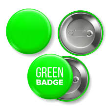 Download Green Badge Mockup Vector Pin Brooch Green Button Blank Two Sides Front Back View Branding Design 3d Realistic Illustration Green Button Badge Png And Vector With Transparent Background For Free Download
