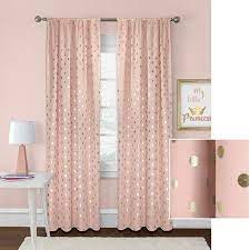 Better Homes And Gardens Metallic Polka Dots Single Window Panel Walmart Com Pink Bedroom Decor Home Decor Bedroom Polka Dot Curtains