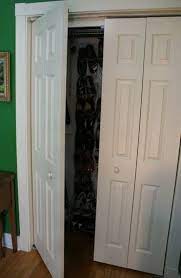 Converting A Bi Fold Door Bifold Doors Makeover Diy Closet Doors Folding Closet Doors