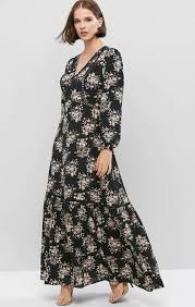 Long Sleeve Bohemian Maxi Dresses Boho Chic Inspired Maxi Dress Styles For Women Long Sleeve Summer Dress Style Maxi Dress Boho Summer Dresses