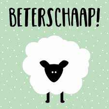 Beterschapskaart Schaap Beterschapskaarten Kaartje2go Beterschap Kaarten Wenskaart