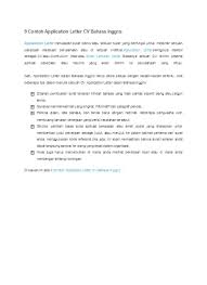 Apr 26, 2021 · untuk lebih jelasnya, kita simak beberapa contoh surat lamaran berikut ini, agar kalian semua memiliki gambaran dalam menulis lamaran pekerjaan ya gramedians. Top Pdf 9 Contoh Application Letter Cv Bahasa In 123dok Com