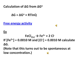 This affects both the values of the standard gibbs energy of reaction, and the values of equilibrium constants. Chemical Thermodynamics Gibbs Free Energy And Spontaneity Ppt Download