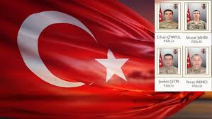 İdlib'de rejim güçlerinin düzenlediği hava saldırısında şehit olan 3 askerin cenazesi, cilvegözü sınır kapısı'nda bulunan tampon. Son Dakika K Irak Sehitlerimizin Isimleri Hakkari Sehitleri Icin Yas Gundem Haberleri