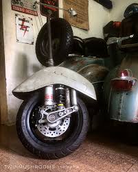 Vespa Front Disc Brake W Sub Tank Shock Absorber