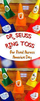 Dr Seuss Party Games For Read Across America Easy Ring Toss Dr Seuss Crafts Seuss Crafts Seuss Party Games