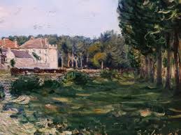 Sisley Alfred 1892 Moret Bords Du Loing Orsay Detail 16 Tags Art Painter Peintre Details Detai Impressionist Landscape Art Masters Impressionism