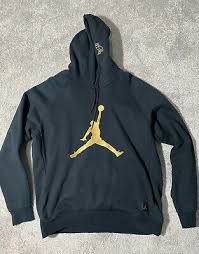 Black And Gold Jordan Hoodie Pin On Men S Clothing