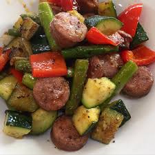 Chicken andouille sausage recipe ; Nicole K On Instagram Fastpaleo Dinner Aidells Bacon And Pineapple Sausa Recipes With Pineapple Bacon Sausage Aidells Sausage Recipe Pork Sausage Recipes