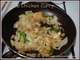This is a delicious chicken curry recipe that you can make as hot and spicy as you want. Shruchi Kitchen Pudina Chicken Curry