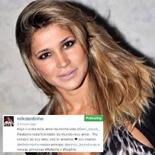 Dentinho faz declaração de amor à Danielle Souza