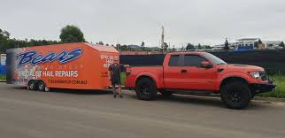 Its Showtime Bears Auto Group Are Currently Setting Up A Hail Repair Site In Campbelltown If You Re In The Area Come And Say Hi Repair Auto Bear