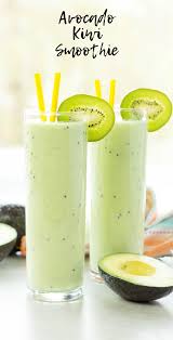 Avocado Kiwi Smoothie Simply Made Recipes Recipe Kiwi Smoothie Kiwi Smoothie Healthy Avocado Recipes Healthy