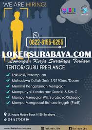 Maybe you would like to learn more about one of these? We Are Hiring At Ibsi Education Surabaya Maret 2020 Terbaru Lowongan Kerja Surabaya Juni 2021 Lowongan Kerja Jawa Timur Terbaru