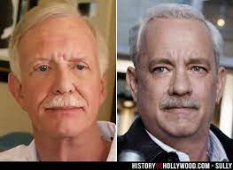 Captain Chesley Sully Sullenberger And His Onscreen Counterpart Tom Hanks See More Pics Of The Real People Behind The Sully Mov Sully Movies Disaster Movie