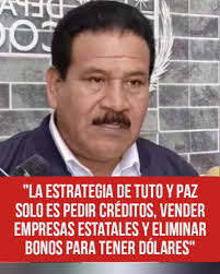 🛑🛑Evistas refieren que #Tuto y #Paz solo planean pedir créditos y vender  empresas estatales para tener dólares , #Wilson_Coronel #Noticias