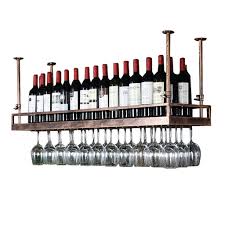 Maybe you would like to learn more about one of these? Oyyo Wine Rack Ceiling Wine Racks Hanging Wine Glass Holder Vintage Wine Bottle Holder Rustic Wall Mounted Wine Holder Adjustable Height Buy Online In Indonesia At Desertcart Id Productid 145416468