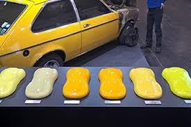 24 disclosed automotive yellow paint colors