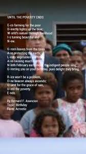 Indigent refers to someone too poor to be able to the term indigent is used to describe a person who is too poor to afford to pay someone to help. Until The Poverty Ends Poem By Bernard F Asuncion Poem Hunter