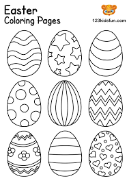 Here is a collection of 25 easter eggs coloring pages in different designs and patterns. Free Easter Coloring Pages For Kids 123 Kids Fun Apps