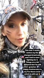 Would you look at that girl… up in a stand just three weeks away from  starting the fight of her life and celebrating being