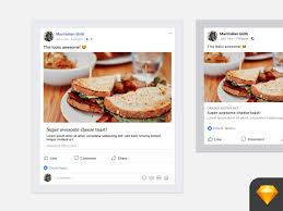 Present your ideas and designs for social media campaign with this psd mockup of facebook post. Facebook Post Mockup Link And Image Template Freebie Download Sketch Resource Sketch Repo