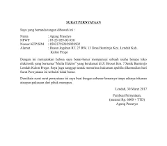 Supaya kamu lebih paham dalam memahami surat pernyataan diri, berikut ini. Contoh Surat Pernyataan Menjalankan Usaha Pekerjaan Bebas Bermaterai Weschool Id