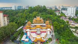 Templo De Thean Hou En Kuala Lumpur Malasia. Hyper Lapse Thean Hou Temple.  Metrajes