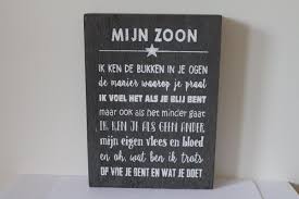 Bol Com Tekstblok 25x18cm Mijn Zoon