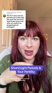 Replying to @Morgan Chafin Short/Light Periods & Your Fertility #ferti...