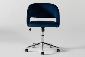 Phoebe Blue Office Chair In 2020 Office Chair Blue Office Velvet Office Chair