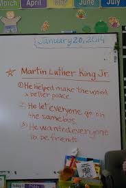 Campers Come Up With Top Three Take Aways From Learning About Dr King While Celebrating Mlk Day In Kindergarten Martin Luther King Jr Mlk Martin Luther King