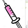 Next, draw the needle tube, as well as the thick, very pointy needle. 1