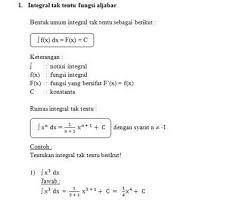 Dengan mempelajari pelajaran matematika diharapkan para siswa. Materi Matematika Kelas Xii Ipa Sma Integral Ibu Guru Susi Sr