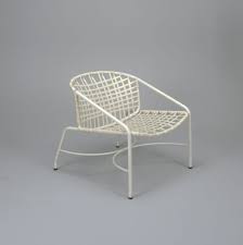 Round Tubular Aluminum Frame And Solid Alumninum Seating In Vinyl Lace Eight Horizontal Straps On Ba Outdoor Furniture Chairs Arm Chairs Living Room Furniture