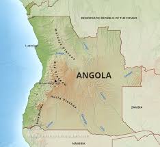 Luanda map, the capital of angola shows major landmarks, tourist places, roads, rails, airports, hotels, restaurants, museums, educational institutes, shopping centers etc. Angola Physical Map