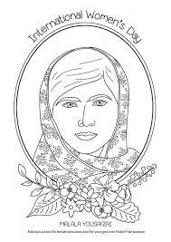 Raised by an educational activist father, 15 Free Printable International Women S Day Coloring Pages International Women S Day Color International Women S Day International Womens Day