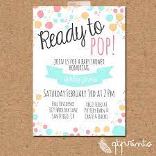 Pin By Annette Wojciechowski On Designing My New Life Pop Baby Showers Baby Shower Invitations Baby Shower
