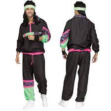 Buy 80 S Rockin Track Suit Adult Male Halloween Costume Cappel S