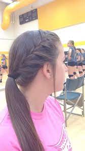 Fine 30 Best Hairstyles For Volleyball Tips Cute Volleyball Hair In 2019 Ball Hairstyles V Volleyball Hairstyles Sports Hairstyles Ball Hairstyles