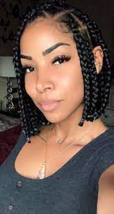 Box Braid Bob Short Box Braids Boxbraids Braids Braidsforwomen Short Box Braids Hairstyles Short Box Braids Box Braids Hairstyles