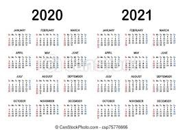 Kalender utskrift for 2021 år. Almanacka For Utskrift 2020