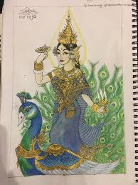 Happy Khmer New Year By Me Gold Khmerart Drawing Thai Art Asian Art Art