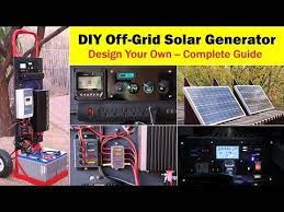 Build your own portable solar generator. High Capacity Off Grid Solar Generator Rev 4 Wiring Diagram Parts List Design Worksheet Youtube Solar Generator Off Grid Solar Solar Power System