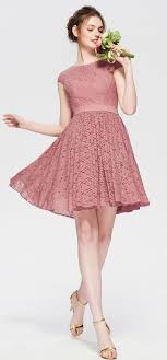 Modest Dusty Rose Short Bridesmaid Dresses Cap Sleeves Summer Wedding Dusty Rose Bridesmaid Dress Short Modest Bridesmaid Dresses Short Rose Bridesmaid Dresses
