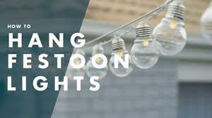 1) start by identifying trees/side of home to secure lights. How To Hang Festoon Lights Youtube