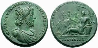 RI161 A Rare Roman Oirchalcum Medallion of Commodus (177-193 C.E. ...