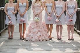 Glamorous Mountain Wedding With A Blush Wedding Dress Pink Bridesmaid Dresses Blush Wedding Dress Blush Pink Bridesmaid Dresses