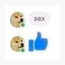Doge sex chat image Framed Art Print for Sale by yeralrmrz | Redbubble